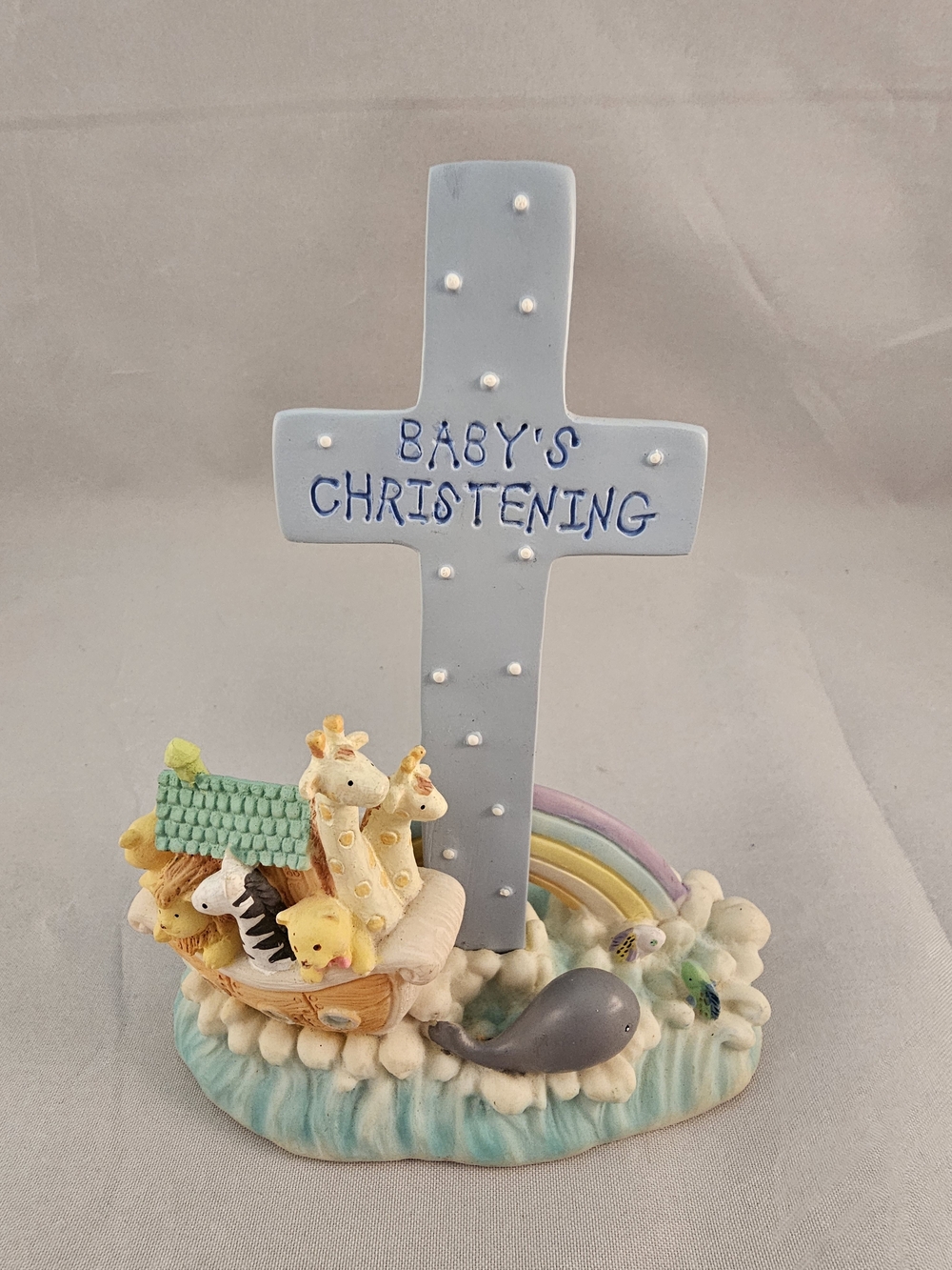 Russ Berrie Noah's Menagerie Baby's Christening Statue